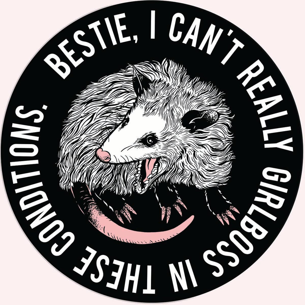 Bestie I Can't Really Girlboss Funny Sticker Decal - Adult & Kids T-Shirts, Sweatshirts & Hoodies apparel design preview 1