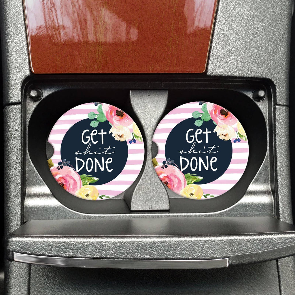 Get Shit Done Car Coasters - Adult & Kids T-Shirts, Sweatshirts & Hoodies apparel design preview 1