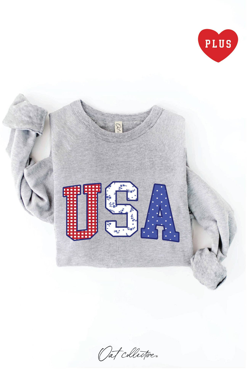 USA with Pattern Plus Graphic - Adult & Kids T-Shirts, Sweatshirts & Hoodies apparel design preview 1
