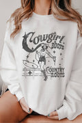 Cowgirl Boots Country Roots Graphic Brushed - Adult & Kids T-Shirts, Sweatshirts & Hoodies apparel design preview 1