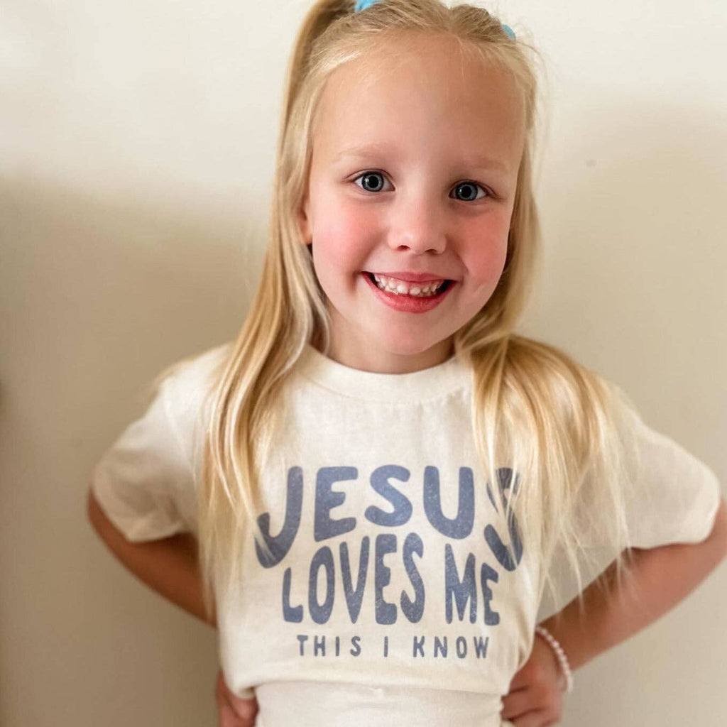 Jesus Loves Me This I Know (Kids) - Adult & Kids T-Shirts, Sweatshirts & Hoodies apparel design preview 1