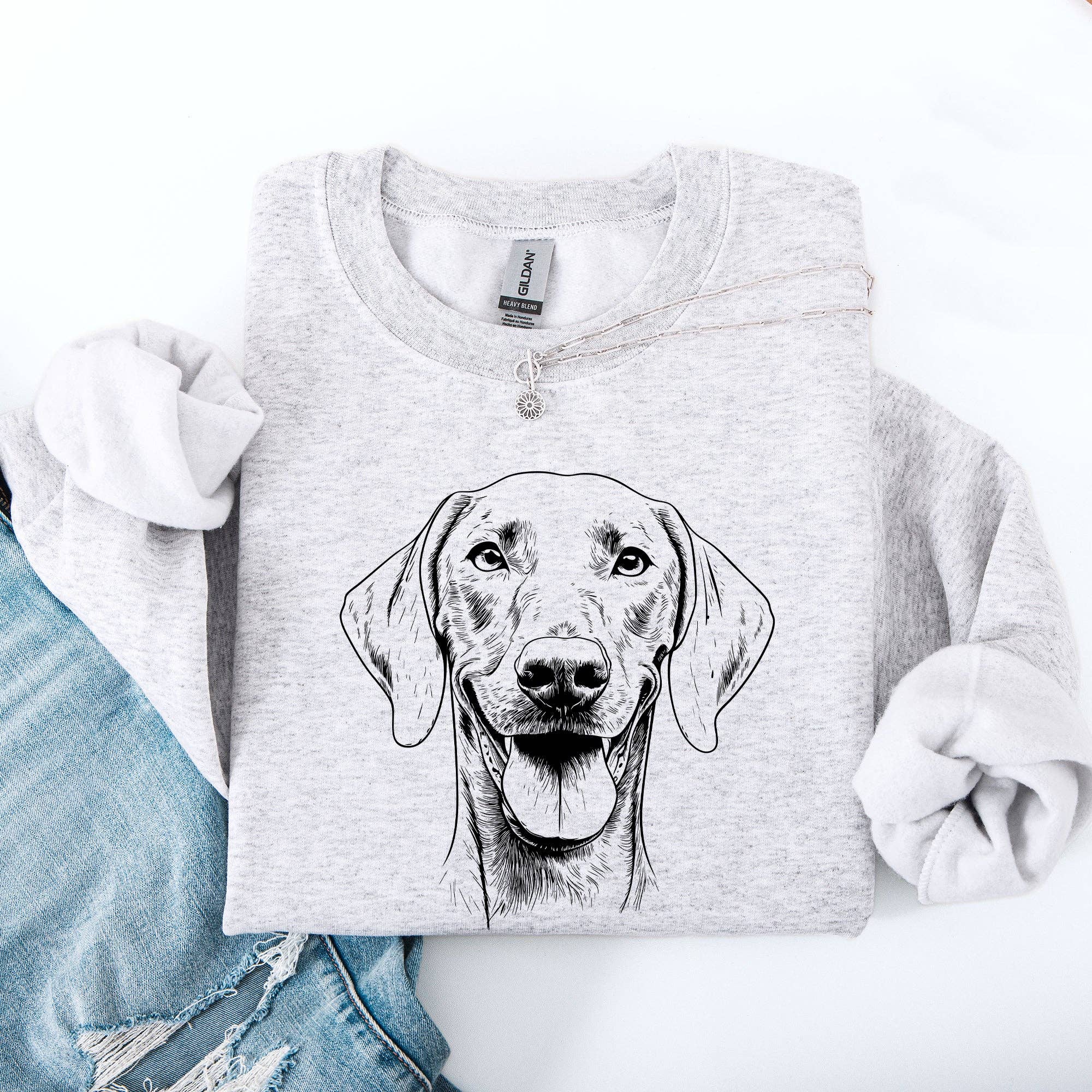 Weimaraner, Pet, Dog Breed - Adult & Kids T-Shirts, Sweatshirts & Hoodies apparel design preview 1