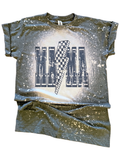 Checkered Bolt Mama Rocker Bleached - Adult & Kids T-Shirts, Sweatshirts & Hoodies apparel design preview 1