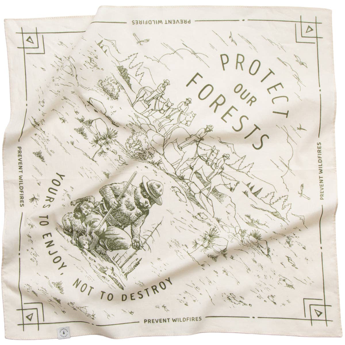 Protect Our Forests Bandana - Adult & Kids T-Shirts, Sweatshirts & Hoodies apparel design preview 1