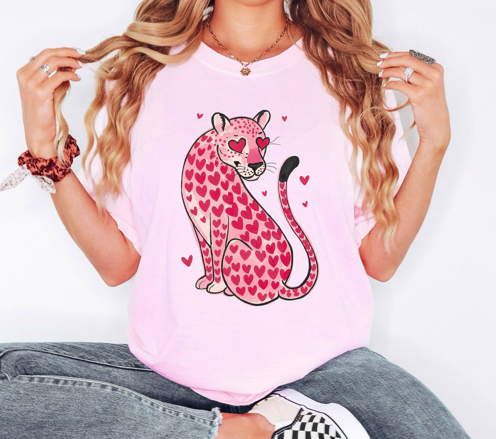 Leopard, Heart Shaped Spots, Valentine's Day, Love - Adult & Kids T-Shirts, Sweatshirts & Hoodies apparel design preview 1