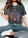 Celestial Moth Sun and Moon Abstract - Adult & Kids T-Shirts, Sweatshirts & Hoodies apparel design preview 1