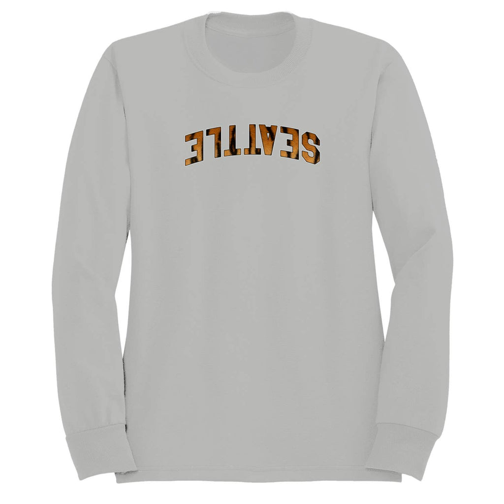 Seattle Tiger Print Bold Text Men's - Adult & Kids T-Shirts, Sweatshirts & Hoodies apparel design preview 1