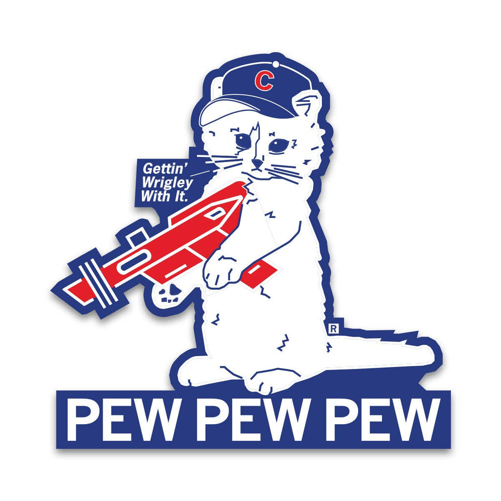Wrigley with It Pew Die-Cut Sticker - Adult & Kids T-Shirts, Sweatshirts & Hoodies apparel design preview 1