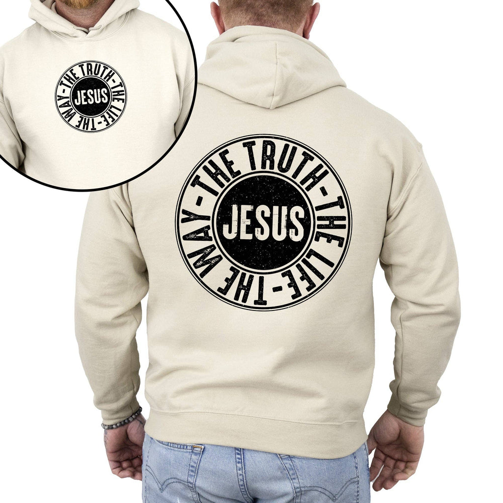 Jesus, the Way Truth Life Christian Religious - Adult & Kids T-Shirts, Sweatshirts & Hoodies apparel design preview 1