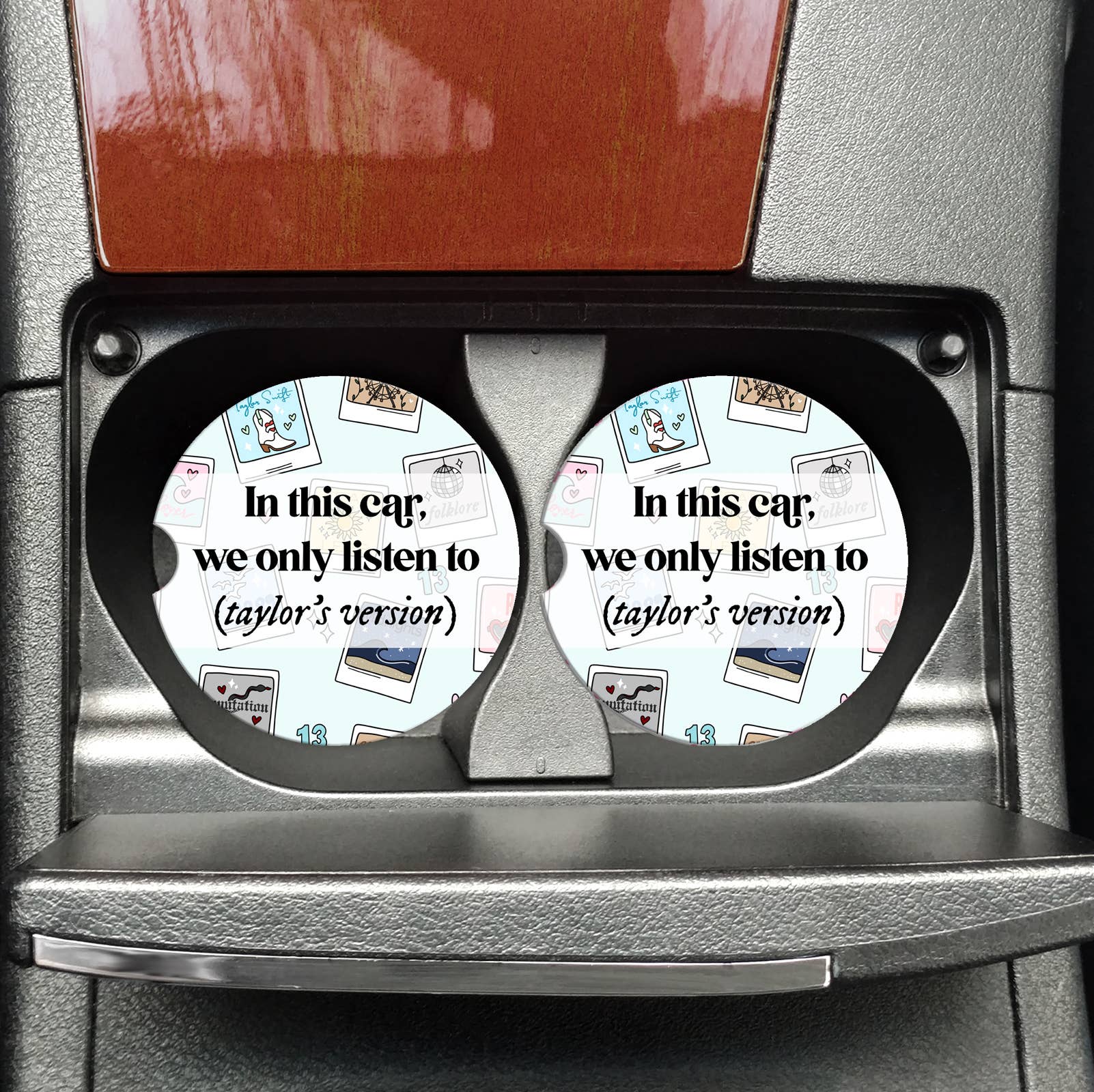 In This Car We Only Listen To Coasters - Adult & Kids T-Shirts, Sweatshirts & Hoodies apparel design preview 1