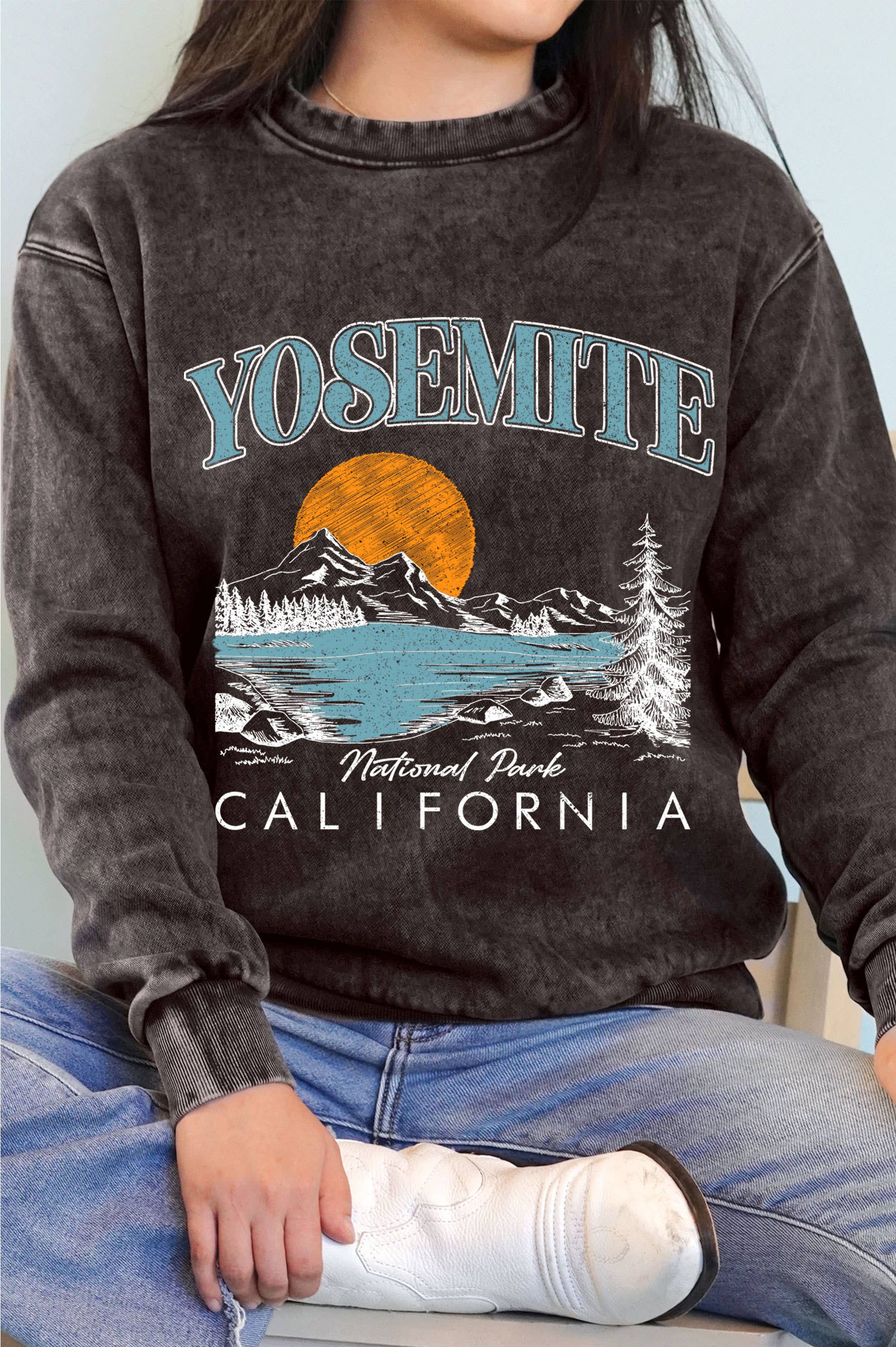 Yosemite Californi Graphic Mineral Brushed - Adult & Kids T-Shirts, Sweatshirts & Hoodies apparel design preview 1