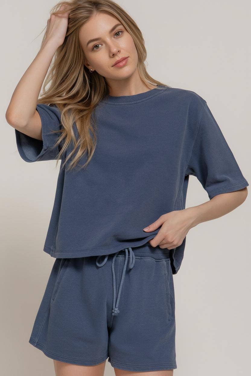 0109 Garment Washed Terry Top SI-28169 - Adult & Kids T-Shirts, Sweatshirts & Hoodies apparel design preview 1