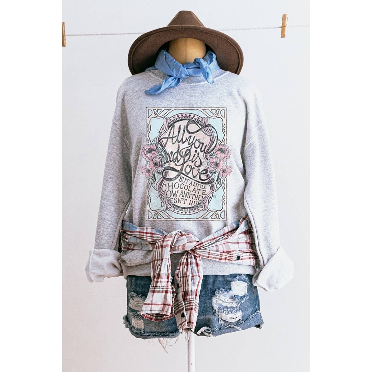 All You Need Is Love Vintage Graphic - Adult & Kids T-Shirts, Sweatshirts & Hoodies apparel design preview 1