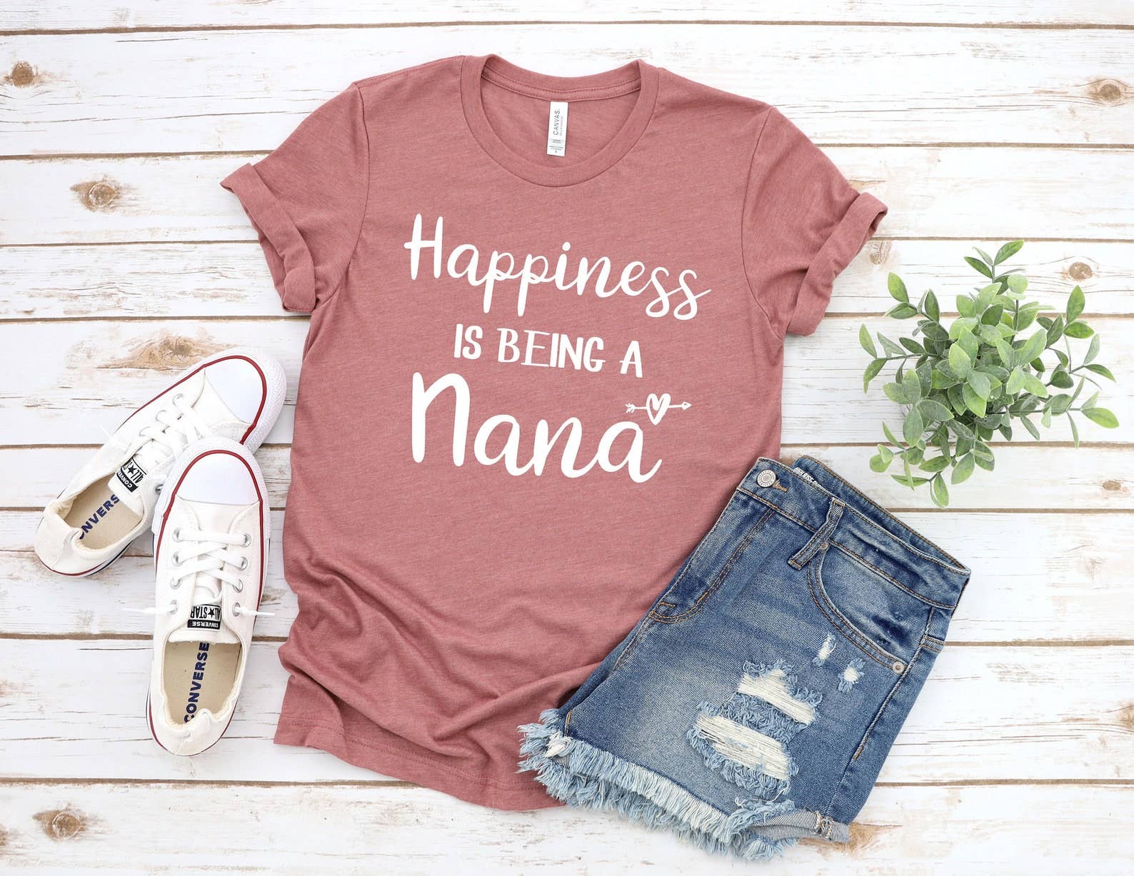 Happiness Is Being A Nana - Adult & Kids T-Shirts, Sweatshirts & Hoodies apparel design preview 1
