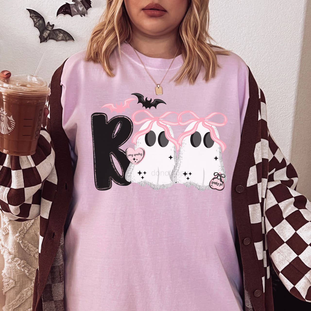 Boo Ghost Coquette - Adult & Kids T-Shirts, Sweatshirts & Hoodies apparel design preview 1