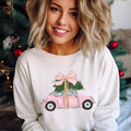 Christmas Car Pink Graphic - Adult & Kids T-Shirts, Sweatshirts & Hoodies apparel design preview 1