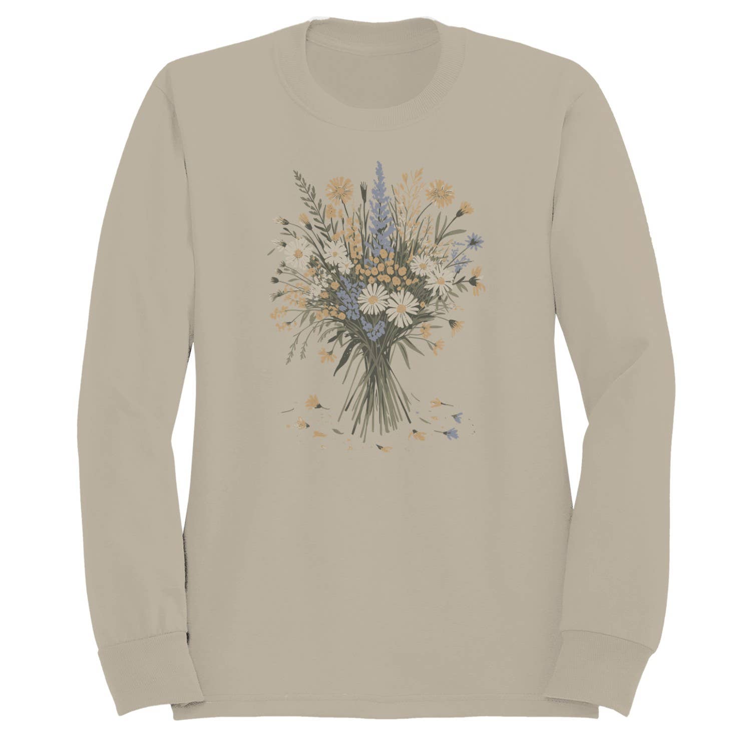Vintage Wildflower Bouquet Women's - Adult & Kids T-Shirts, Sweatshirts & Hoodies apparel design preview 1