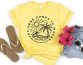 Happiness Comes in Waves Beach Life Vacation - Adult & Kids T-Shirts, Sweatshirts & Hoodies apparel design preview 1