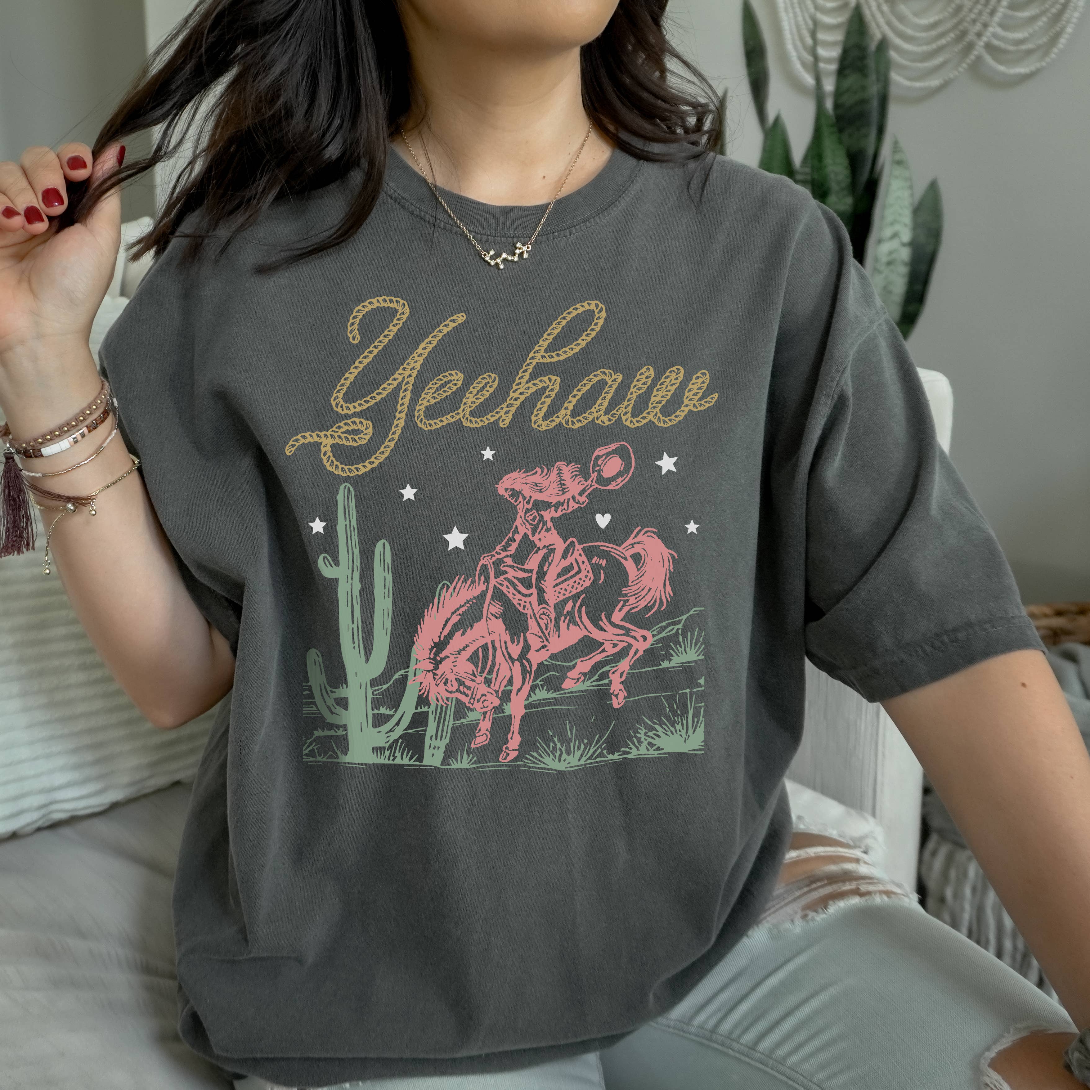 Yeehaw Everyday Western Sizes S-2XL - Adult & Kids T-Shirts, Sweatshirts & Hoodies apparel design preview 1