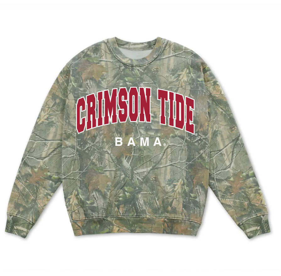 Bama Crimson Tide Filled Gault Camo - Adult & Kids T-Shirts, Sweatshirts & Hoodies apparel design preview 1