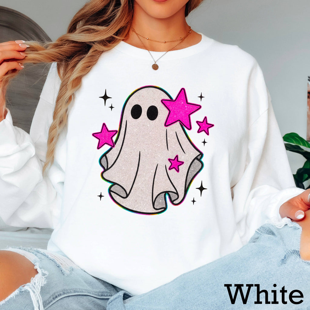 Preppy Ghost Halloween 2025 Gildan - Adult & Kids T-Shirts, Sweatshirts & Hoodies apparel design preview 1