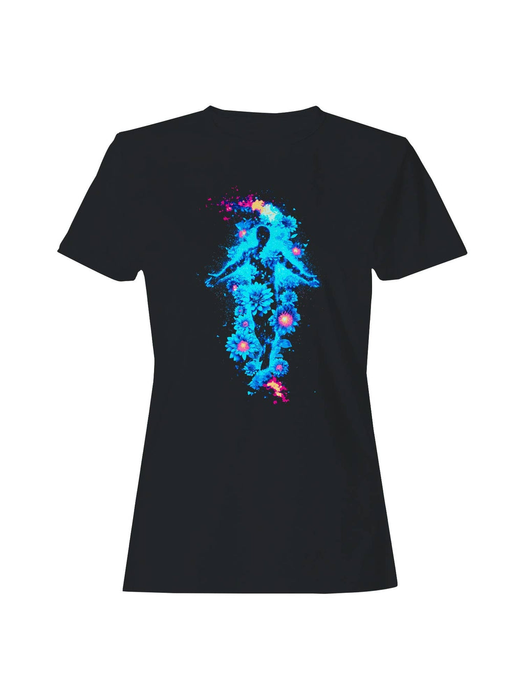 Cosmic Floral Essence Aura Women's - Adult & Kids T-Shirts, Sweatshirts & Hoodies apparel design preview 1