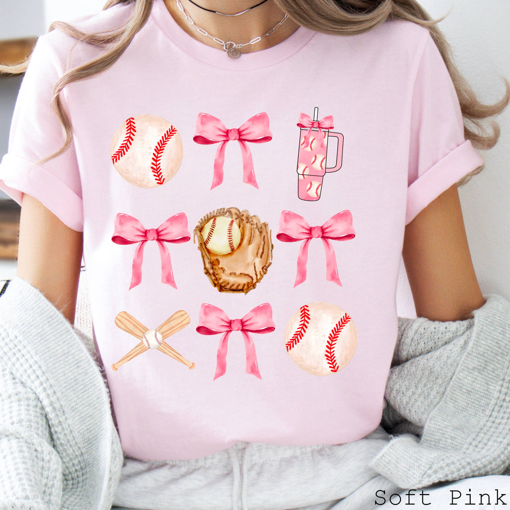 Coquette Baseball Graphic Bella Canvas - Adult & Kids T-Shirts, Sweatshirts & Hoodies apparel design preview 1