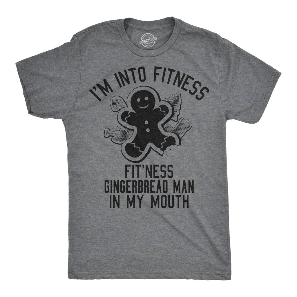 Fitness Gingerbread in My Mouth Men's - Adult & Kids T-Shirts, Sweatshirts & Hoodies apparel design preview 1