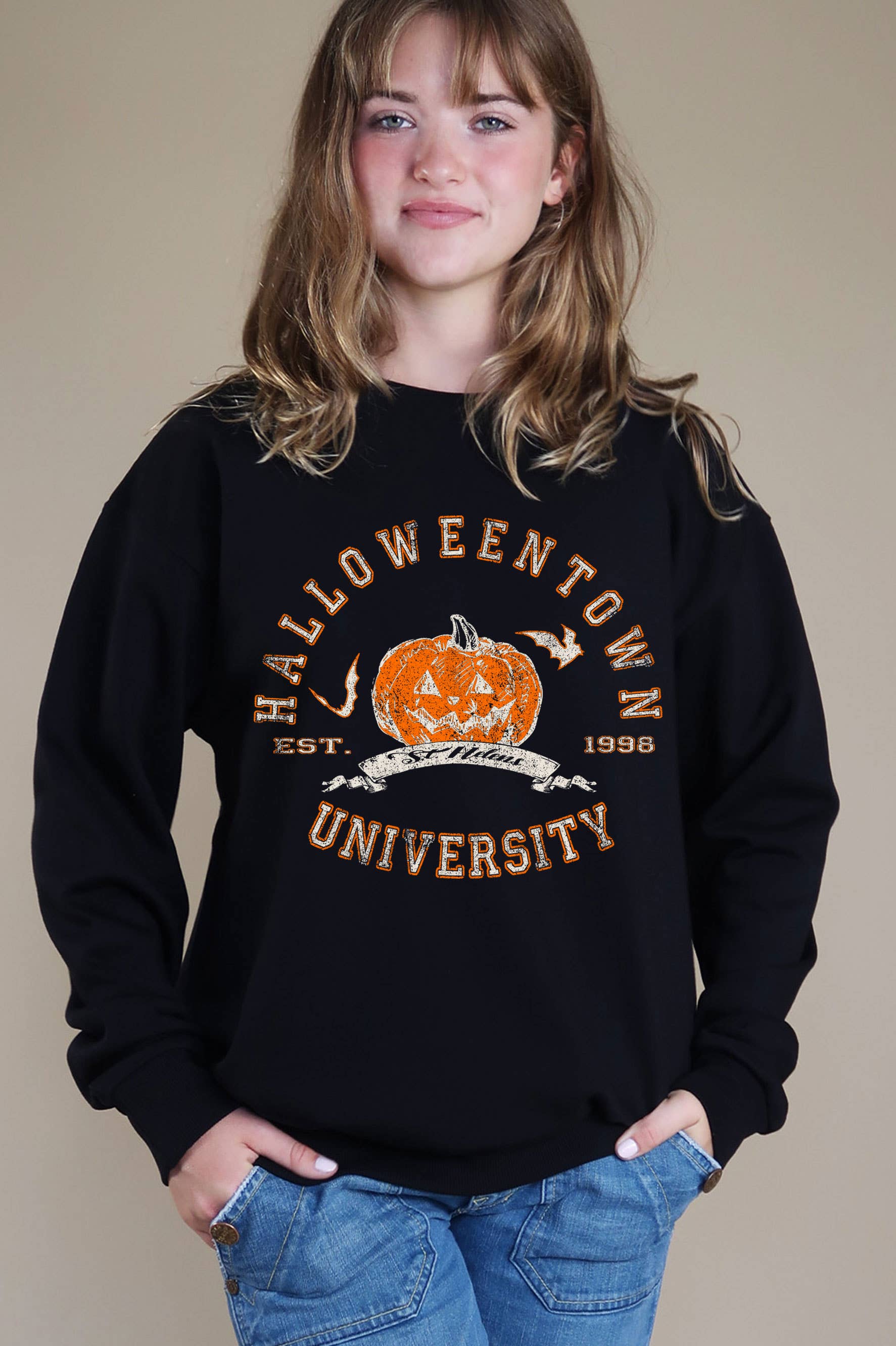 Halloweentown Graphic Brushed - Adult & Kids T-Shirts, Sweatshirts & Hoodies apparel design preview 1