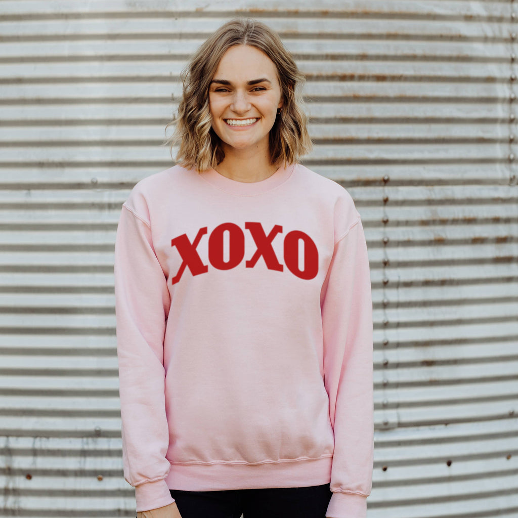 Xoxo Crewneck Valentine's Day Sizes S-2XL - Adult & Kids T-Shirts, Sweatshirts & Hoodies apparel design preview 1