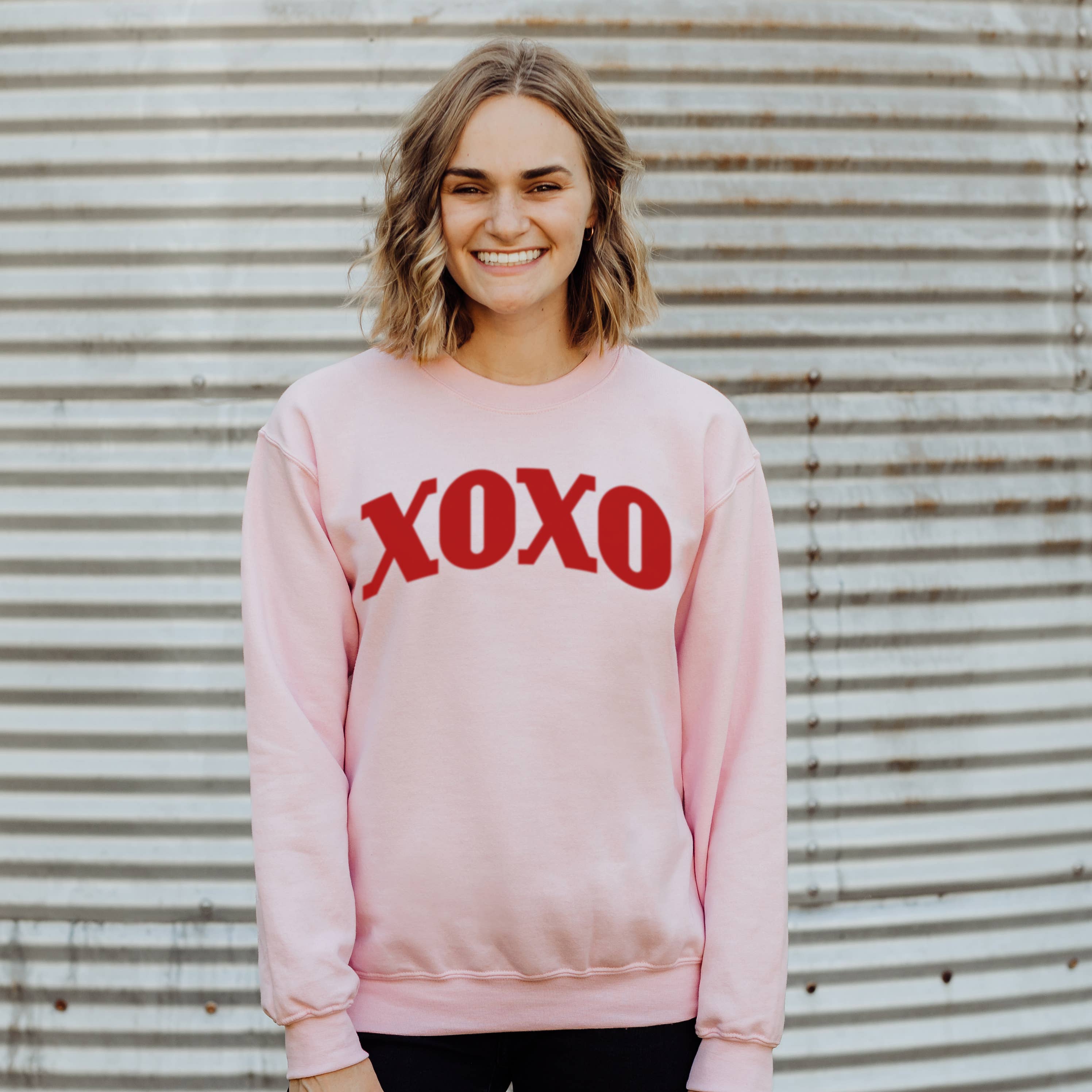 Xoxo Crewneck Valentine's Day Sizes S-2XL - Adult & Kids T-Shirts, Sweatshirts & Hoodies apparel design preview 1