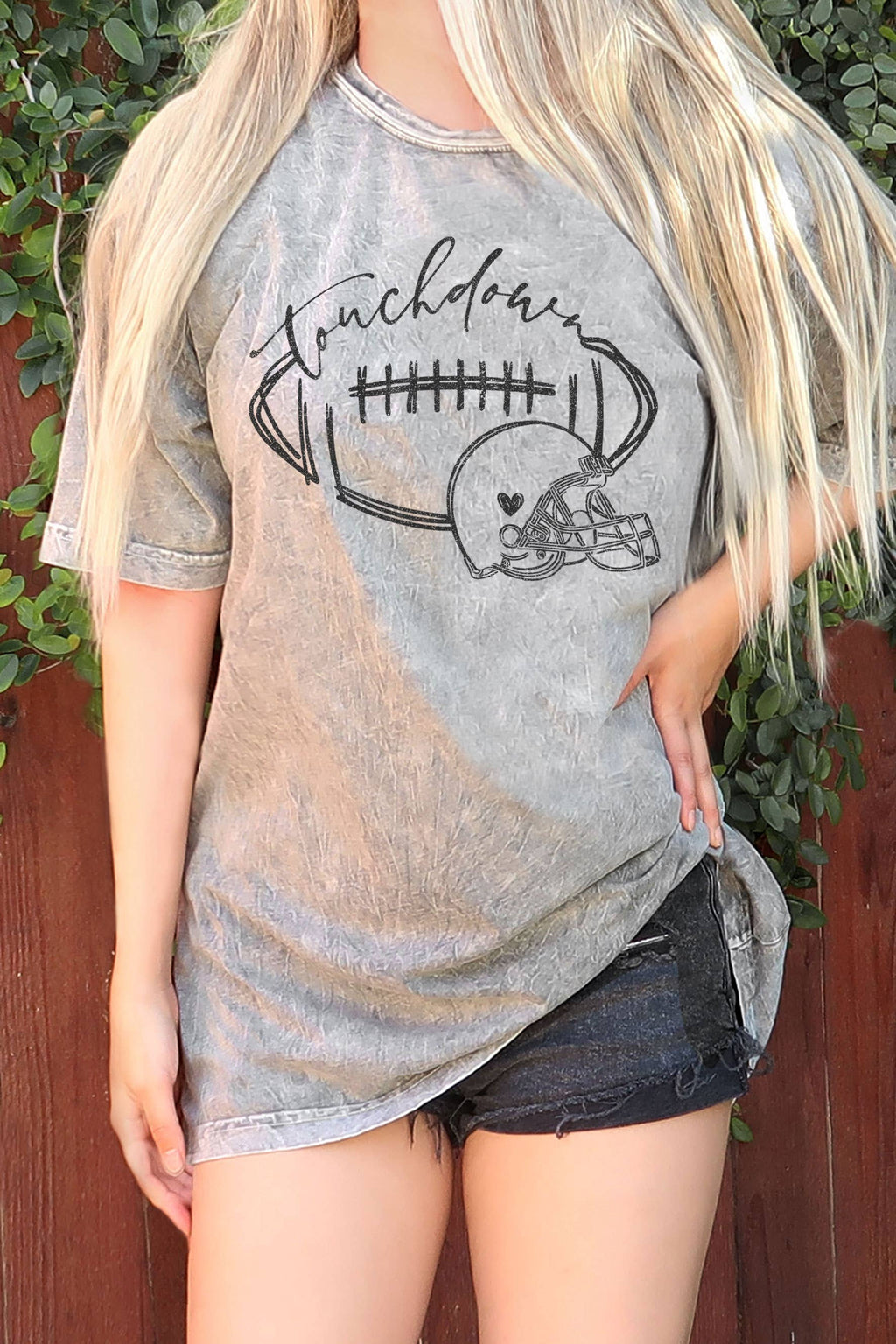 Touchdown Helmet Oversize Mineral Graphic - Adult & Kids T-Shirts, Sweatshirts & Hoodies apparel design preview 1