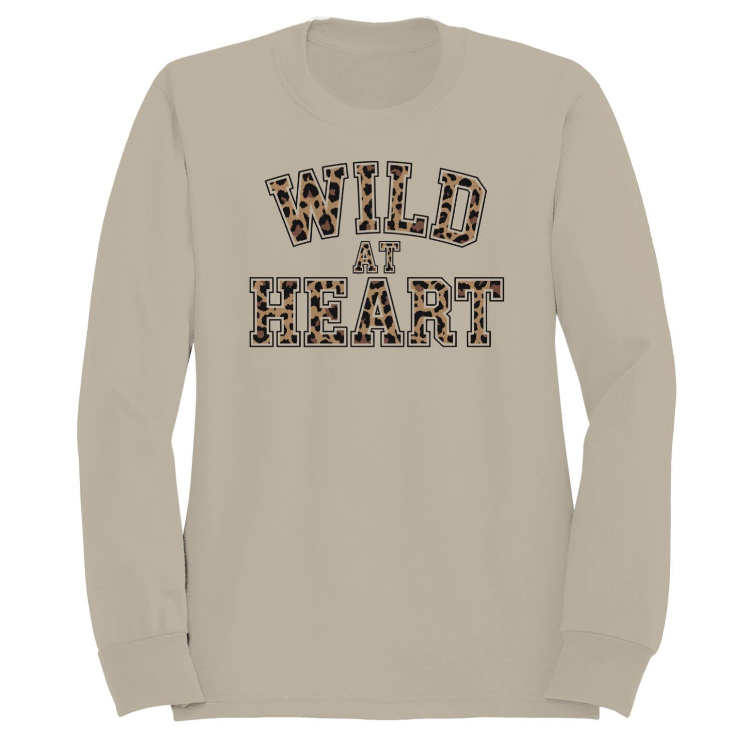 Wild Heart Leopard Print Women's - Adult & Kids T-Shirts, Sweatshirts & Hoodies apparel design preview 1
