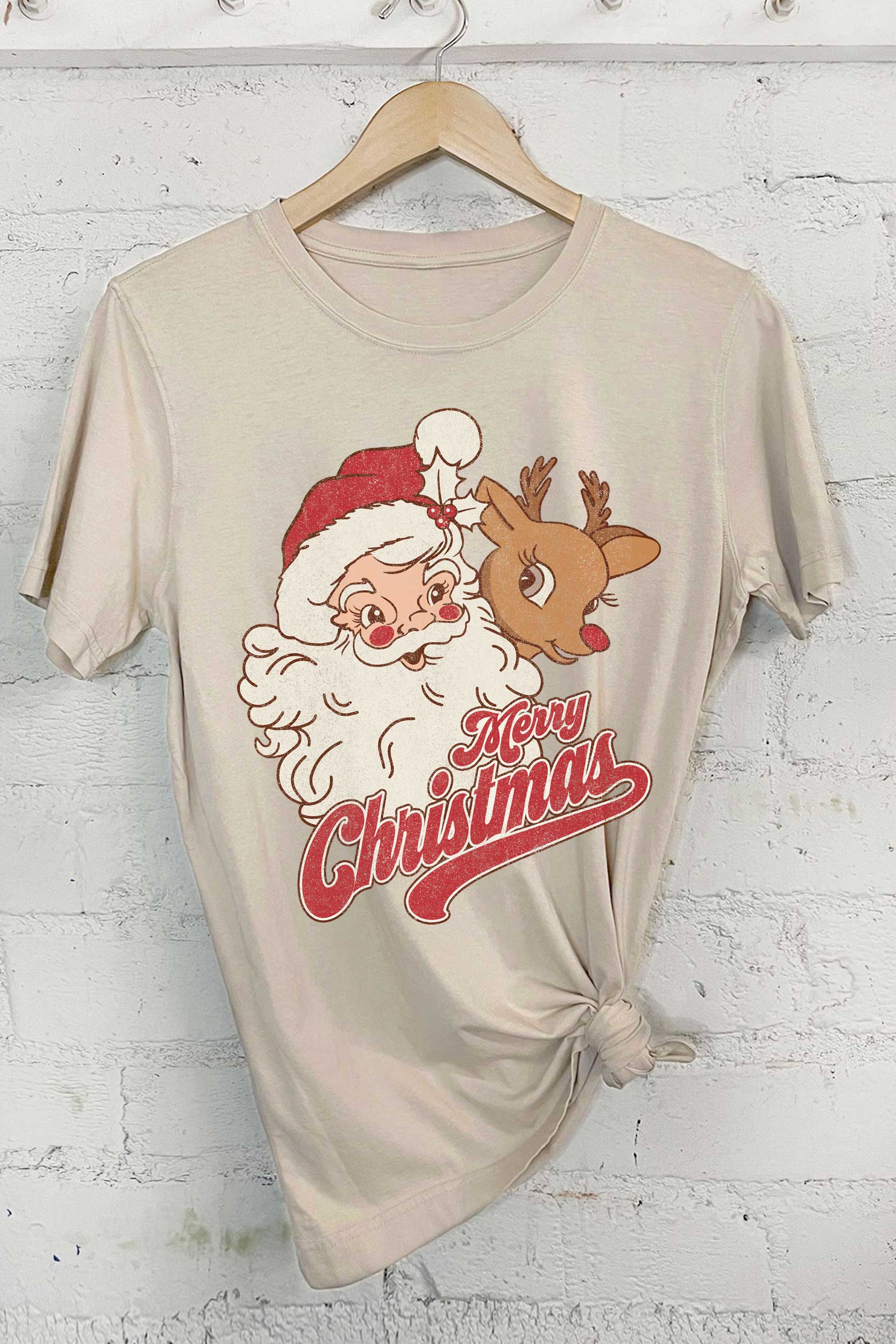 Santa and Rudolph Graphic - Adult & Kids T-Shirts, Sweatshirts & Hoodies apparel design preview 1