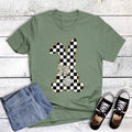 Easter Checked Bunny Graphic - Adult & Kids T-Shirts, Sweatshirts & Hoodies apparel design preview 1