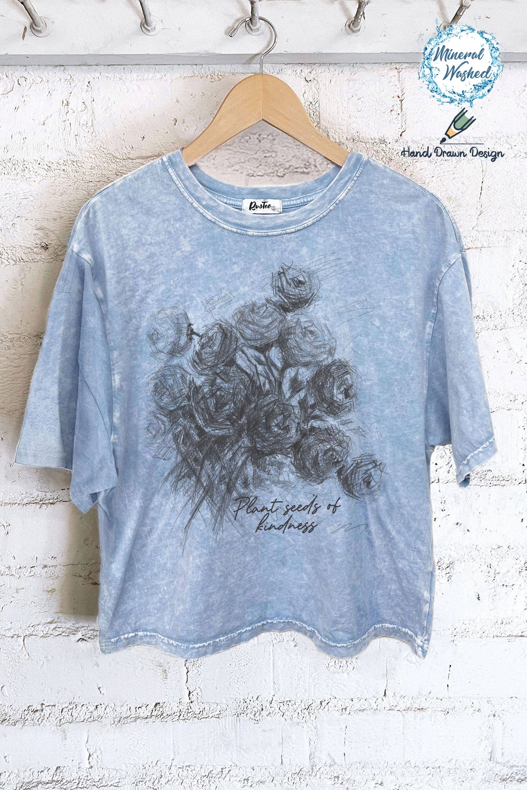 Plant Seeds of Kindness Hand Drawn - Adult & Kids T-Shirts, Sweatshirts & Hoodies apparel design preview 1