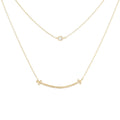 Cubic Zirconia Gold Dipped Layered Necklace - Adult & Kids T-Shirts, Sweatshirts & Hoodies apparel design preview 1