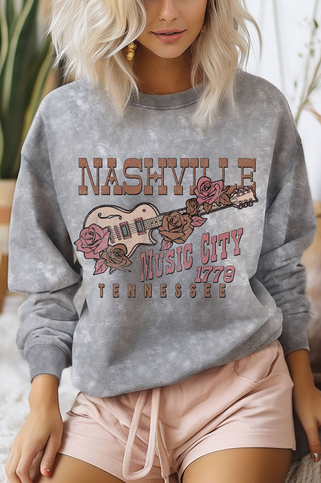 Nashville Music City 1779 Mineral Brushed - Adult & Kids T-Shirts, Sweatshirts & Hoodies apparel design preview 1