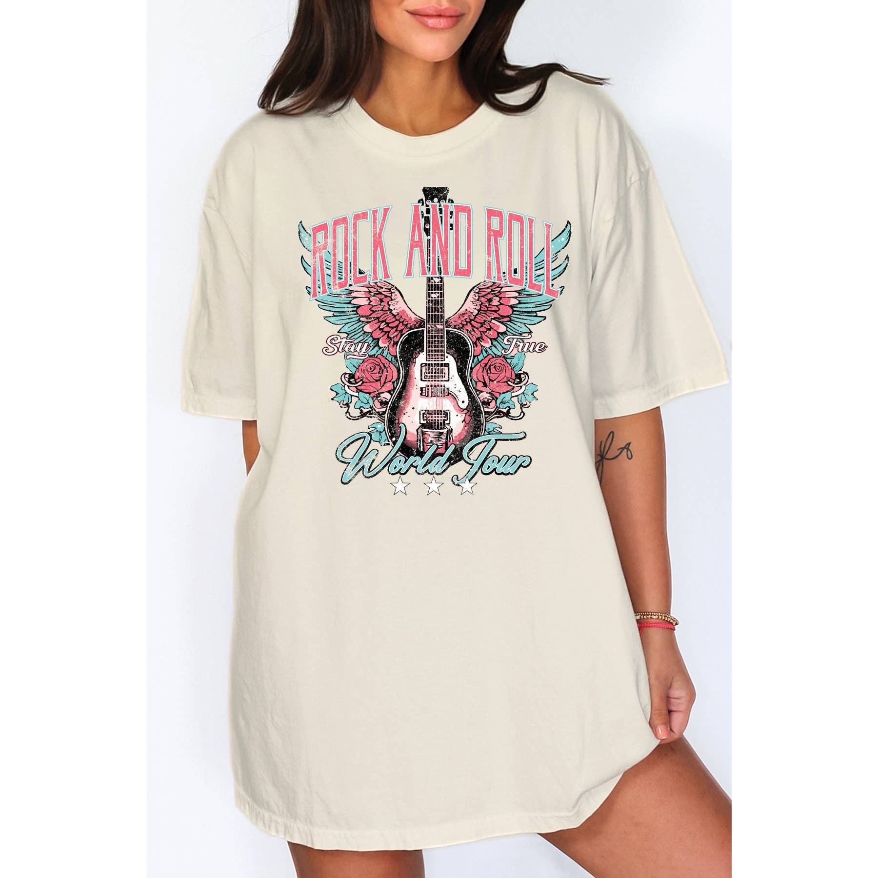 Unisex Oversized Rock and Roll - Adult & Kids T-Shirts, Sweatshirts & Hoodies apparel design preview 1