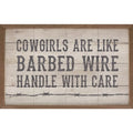 Cowgirls Are Like Barbed Wire Whitewash - Adult & Kids T-Shirts, Sweatshirts & Hoodies apparel design preview 1
