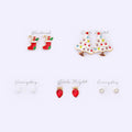 5 Pairs Joyful Holiday Stud Earrings Gift Box - Adult & Kids T-Shirts, Sweatshirts & Hoodies apparel design preview 1