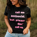 Antisocial Quote Graphic Funny Casual Women - Adult & Kids T-Shirts, Sweatshirts & Hoodies apparel design preview 1