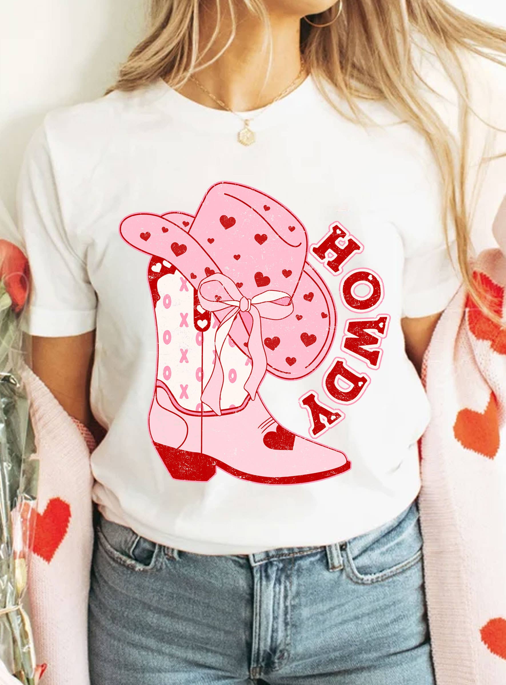 Xoxo Howdy Boots Graphic - Adult & Kids T-Shirts, Sweatshirts & Hoodies apparel design preview 1