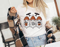 Three Cute Ghost's Drinking Coffee Halloween - Adult & Kids T-Shirts, Sweatshirts & Hoodies apparel design preview 1