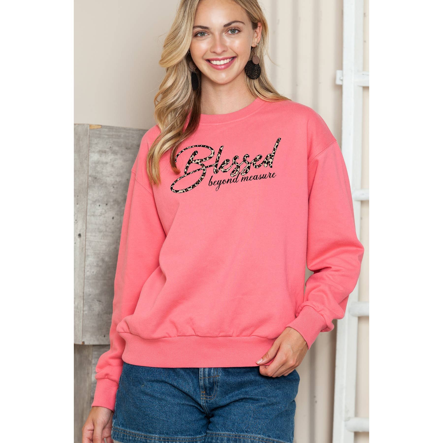 Blessed Beyond Measure Crewneck - Adult & Kids T-Shirts, Sweatshirts & Hoodies apparel design preview 1