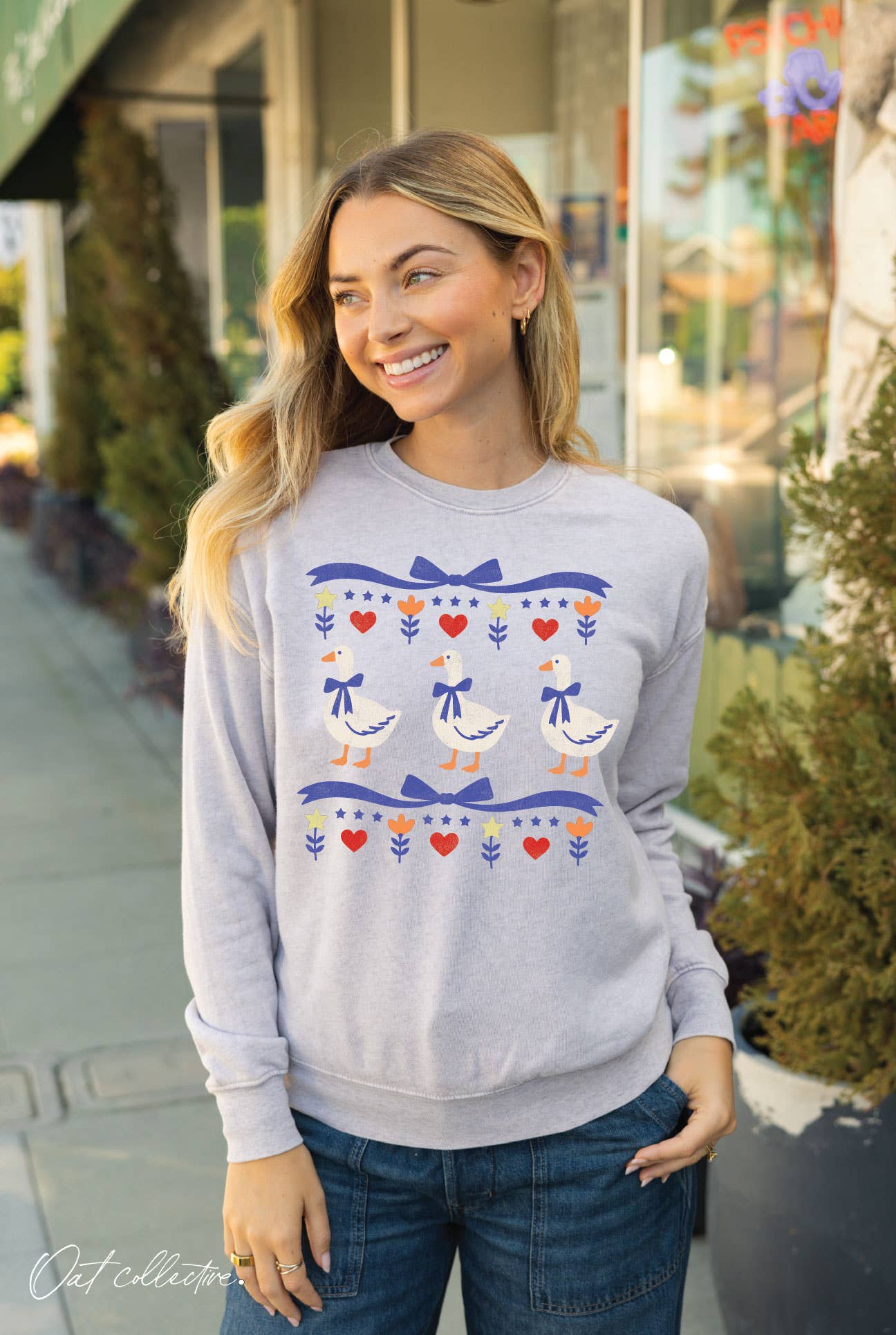 Ribbon Goose Heather Mineral Graphic - Adult & Kids T-Shirts, Sweatshirts & Hoodies apparel design preview 1