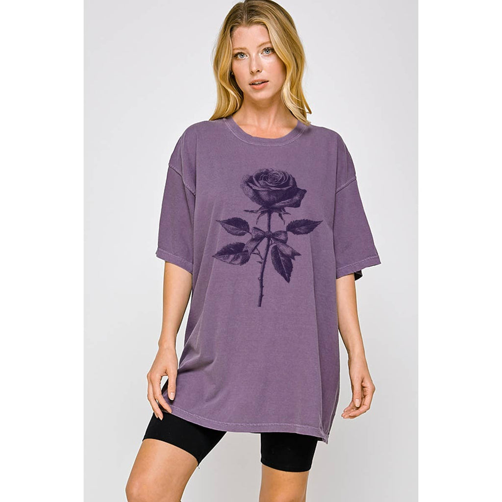 Rose Flower Graphic Oversized - Adult & Kids T-Shirts, Sweatshirts & Hoodies apparel design preview 1