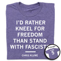 Rather Kneel For Freedom Chris Kluwe Purple - Adult & Kids T-Shirts, Sweatshirts & Hoodies apparel design preview 1