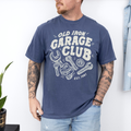 Fathers Day: Old Iron Garage On Midnight Comfort - Adult & Kids T-Shirts, Sweatshirts & Hoodies apparel design preview 1