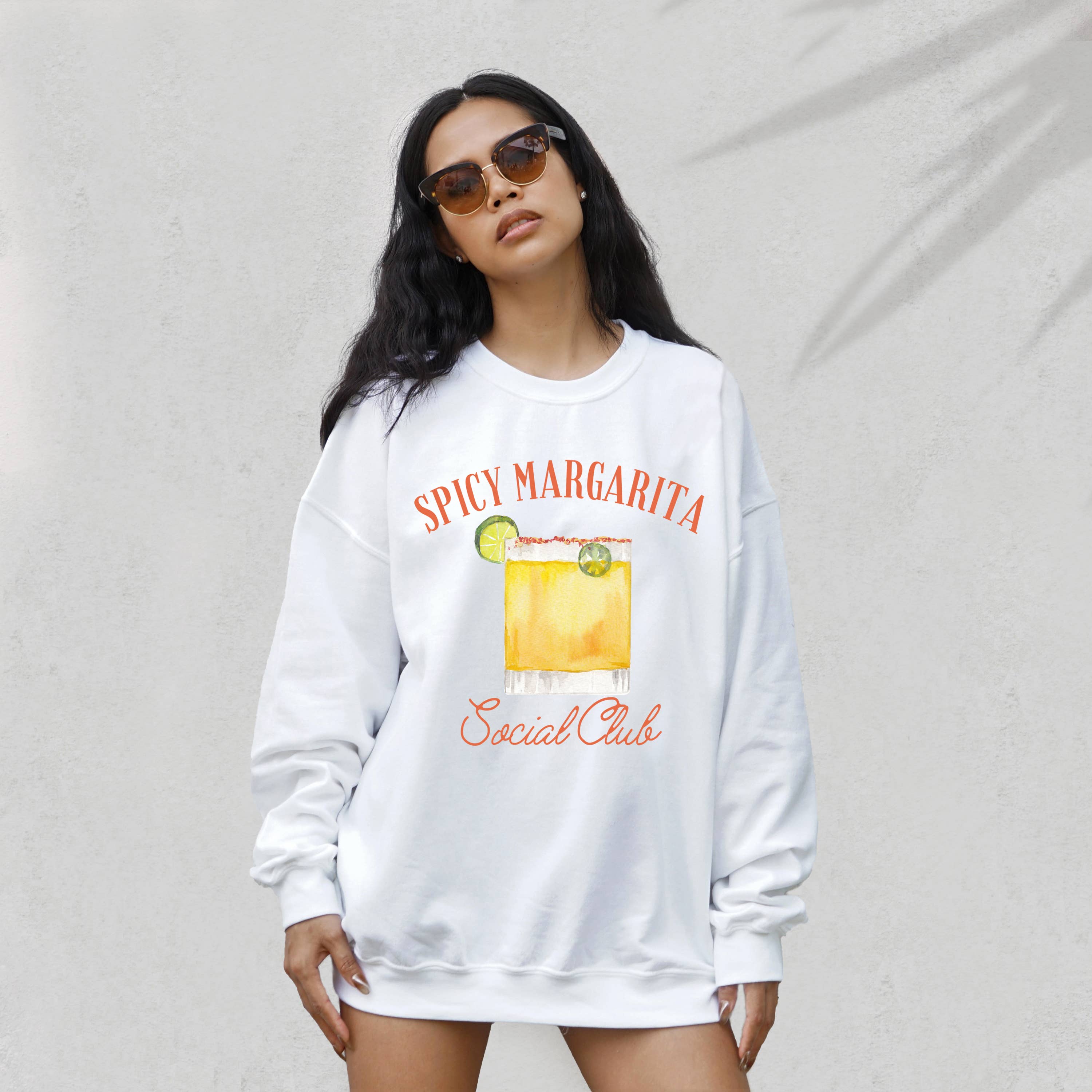 Spicy Marg, Tini Time, Social Club, Cocktail - Adult & Kids T-Shirts, Sweatshirts & Hoodies apparel design preview 1